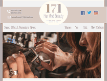 Tablet Screenshot of 171hairandbeauty.com